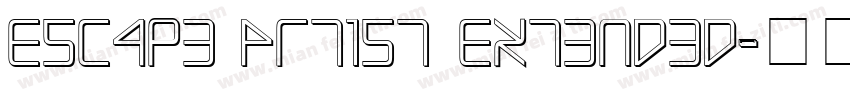 Escape Artist Extended字体转换